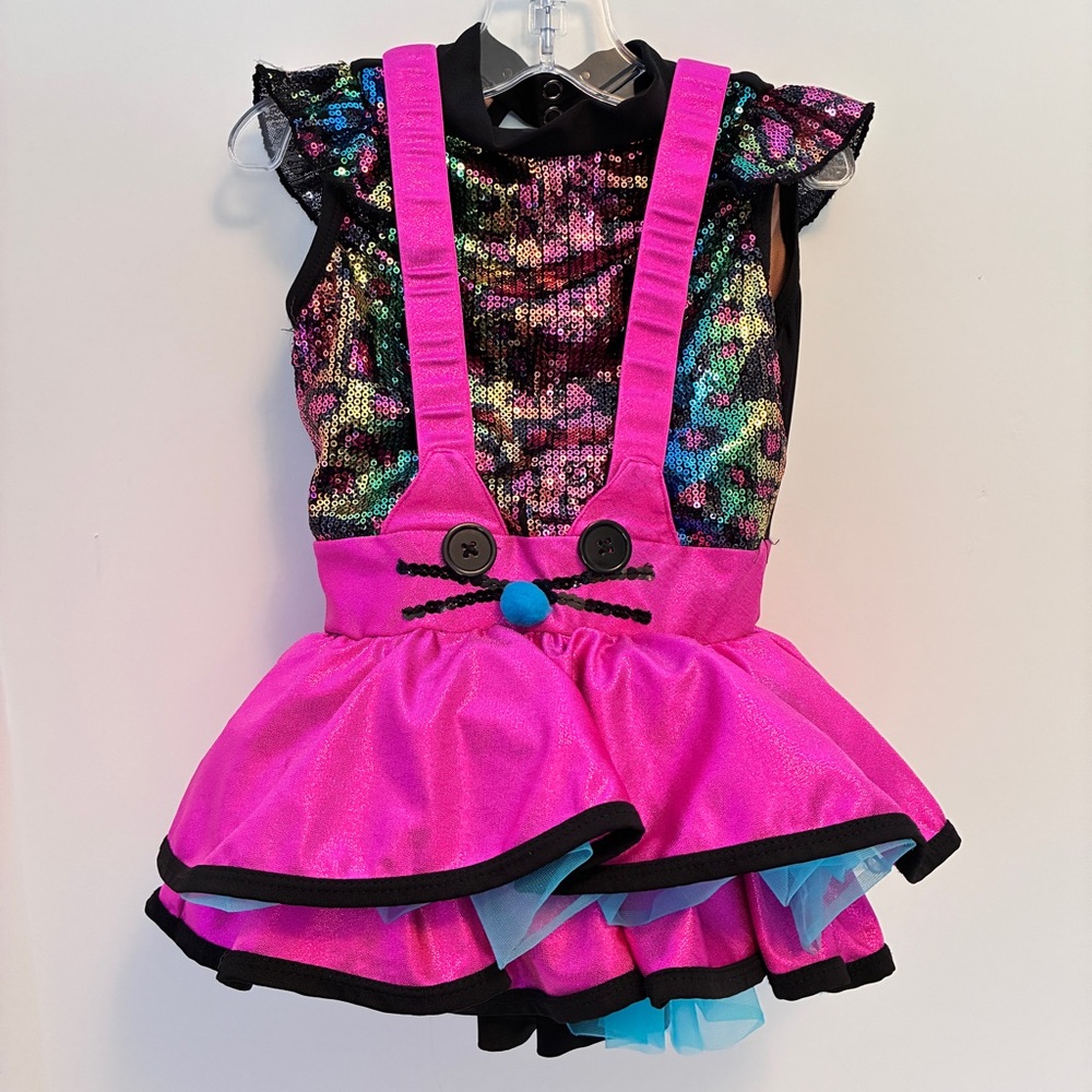 Revolution Shout It Out Sequin Spandex and Foil Dot Dance Costume Size MC
